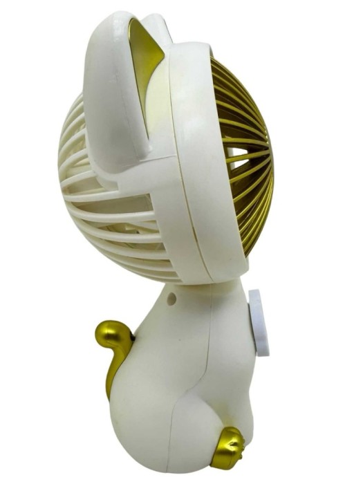 Ventilator Portabil Pisica - USB, Lumina LED, Design Elegant