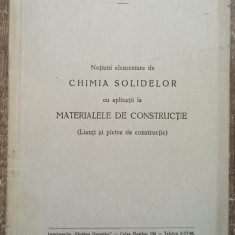 Chimia solidelor cu aplicatii la materialele de constructie - A. Steopoe// 1945
