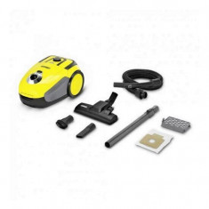 Aspirator cu sac Karcher VC 2 , 700W, 2 l, Tub telescopic din metal, HEPA 13, accesorii, Galben Mania Tools foto