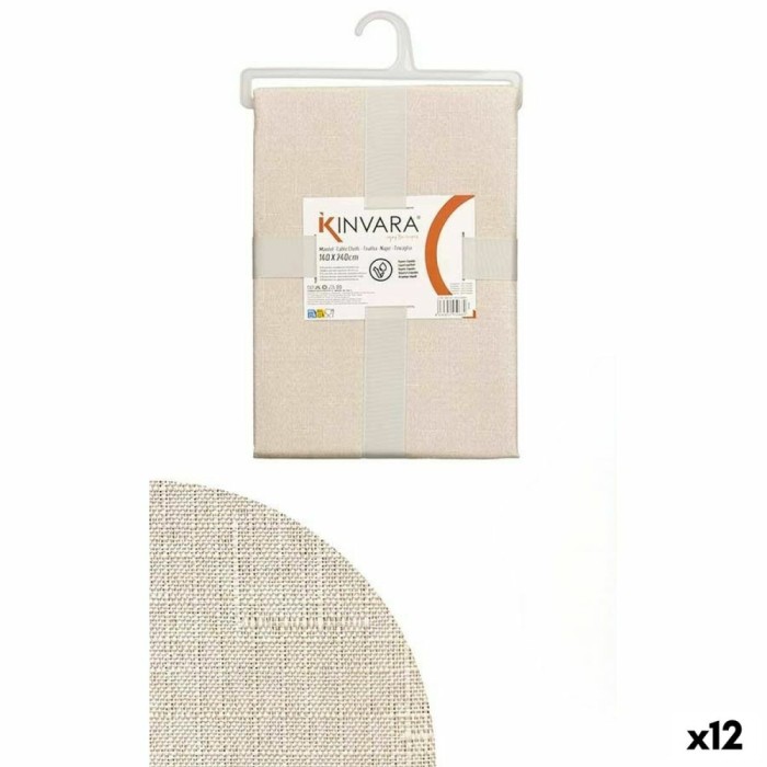 Față de Masă Kinvara Crem 140 x 240 cm (12 Unități)