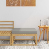 vidaXL Taburet pentru exterior Poliester Alb 901532