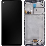 Display ecran cu Touchscreen si Rama pentru Samsung A21S, SM-A217, OEM, Negru, Compatibil