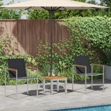 vidaXL Set scaune masă 2 pcs Gri 60x56x85 cm Lemn acacia
