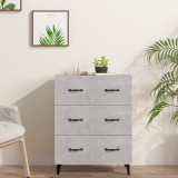 vidaXL Servantă, gri beton, 69,5x34x90 cm, lemn prelucrat