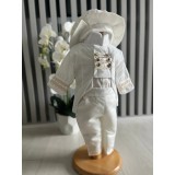 Cumpara ieftin Costum botez Redingota, alb - DPH389