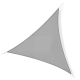 Outsunny Voal de umbra Triunghiular de Dimensiuni Mari 6 x 6 x 6 m Poliester Impermeabilizat de Inalta Densitate 160 g/m&sup2; Gri Deschis | Aosom Romania
