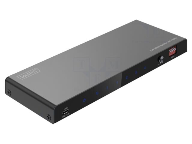 Splitter HDMI 2.1 DIGITUS HDCP 2.3, 4 ieșiri HDMI, 8K, negru