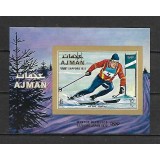 AJMAN 1970 JOCURILE OLIMPICE DE IARNA SAPPORO NEDANTELAT