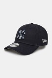 New Era șapcă de baseball din bumbac culoarea albastru marin, cu imprimeu, 60595180