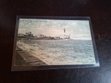 Carte postala alb negru , Salutari din portul Constanta - circulata