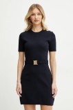 Morgan rochie RMLIKI culoarea bleumarin, mini, dreaptă, RMLIKI