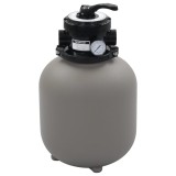 Gossi filtru cu nisip pentru piscina cu supapa 4 pozitii gri 350 mm