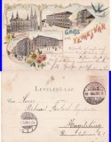 Timisoara- 1899-Colaj-litografie, rara