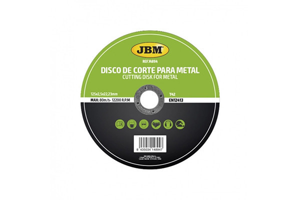 DISC DE TAIERE DEBITARE IN METAL 125 X 2.5 MM T42 JBM 45127