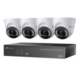 KIT VIGI 4MP Full-Color TP-Link Turret IPC &amp; 4 Channel PoE+ NVR KIT + 2TB HDD &quot;VIGI NK4P-T4425-2T&quot; (timbru verde 2 lei)