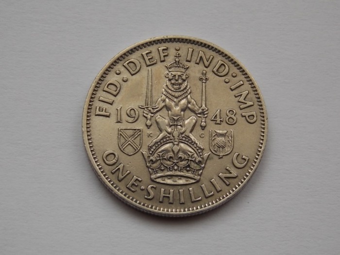 ONE SHILLING 1948 GBR-(Scottish crest)