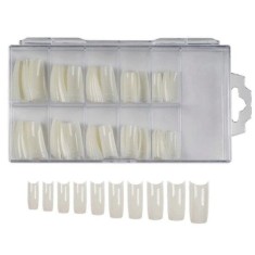 Tipsuri pentru unghii, natur, set de 100buc