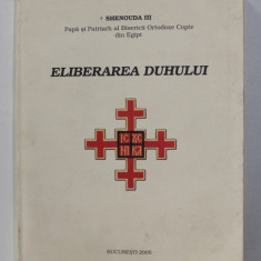 ELIBERAREA DUHULUI de SHENOUDA III - PAPA SI PATRIARH AL BISERICII ORTODOXE COPTE DIN EGIPT , 2005 ,