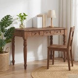 Cumpara ieftin Birou cu sertare, 117x57x75 cm, lemn masiv de mahon