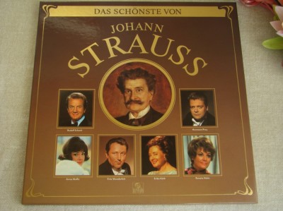 JOHANN STRAUSS - Operete - Cutie cu 2 Viniluri Ariola Perfecte foto