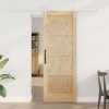 VidaXL Ușă glisantă Altele ORKDAL Natural și alb 73.5 x 198.5 cm 3333746