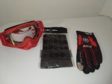 Cumpara ieftin Set accesorii moto -off road-atv-bicicleta-tricicleta:Ochelari,manusi si cagula, marimi;M,L.XL