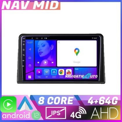 Navigatie Renault Express EDOTEC-LITE Android Ecran 720P Octa Core 4 64 Carplay CarStore Technology