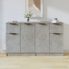 VidaXL Servante, 2 piese, gri beton, 60x30x70 cm, lemn prelucrat 3115815