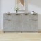 vidaXL Servante, 2 piese, gri beton, 60x30x70 cm, lemn prelucrat 3115815