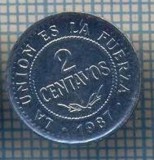 AX 1040 MONEDA- BOLIVIA - 2 CENTAVOS -ANUL 1987 -STAREA CARE SE VEDE