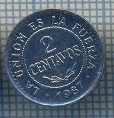 AX 1040 MONEDA- BOLIVIA - 2 CENTAVOS -ANUL 1987 -STAREA CARE SE VEDE foto