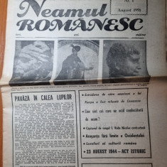 ziarul neamul romanesc august 1991 - anul 1,nr.1-prima aparitie,valenii e munte