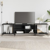 Comoda TV, negru, 203x37x50 cm, lemn prelucrat GartenMobel Dekor, vidaXL