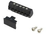 Regletă de conexiuni PCB 90&deg; 3,81mm 5 piste 8A