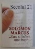 ZERO SI INFINIT SUNT FRATI - SOLOMON MARCUS