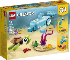 LEGO CREATOR DELFIN SI BROASCA TESTOASA 31128 foto