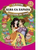 Sa citim Alba ca zapada cu litere de tipar - Fratii Grimm