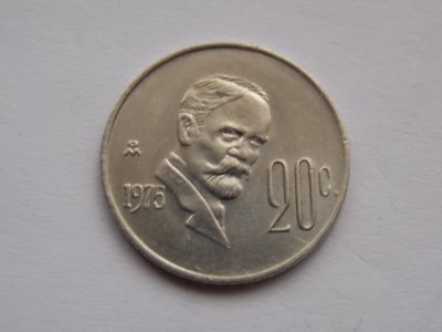 20 CENTAVOS 1975 MEXIC foto