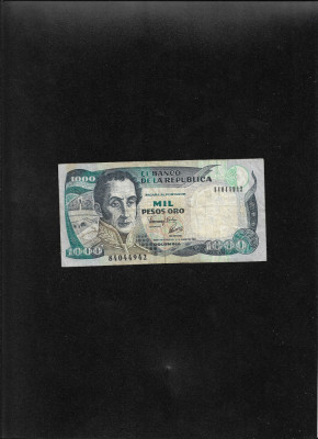 Columbia 1000 pesos oro 1992 seria84044942 foto