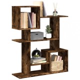 VidaXL Bibliotecă/separator cameră stejar fumuriu 92x29x112 cm lemn