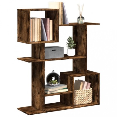 vidaXL Bibliotecă/separator cameră stejar fumuriu 92x29x112 cm lemn foto