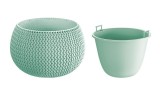 Ghiveci cu insertie Prosperplast SPLOFY Bowl 29x19,5 cm, culoare salvie