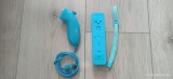 Cumpara ieftin Maneta/Telecomanda Wii + Nunchack Originale albastre, Nintendo