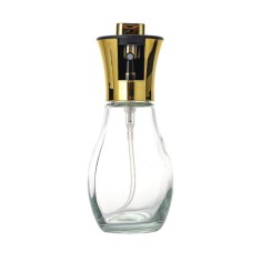 Sticla de ulei cu Pulverizator, Cyrax, Sticla pentru Lichide de Bucatarie, Otet, Sos, 16.7 x 5.2 cm, Volum 200 ml, Gold
