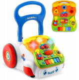 Antepremergator educational 2in1 Ricokids Walker Car Alb