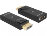 Adaptor DisplayPort la HDMI T-M pasiv Negru, Delock 65258