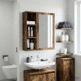 vidaXL Dulap de perete pentru baie Stejar Afumat 20 x 16 x 62,5 cm 889307