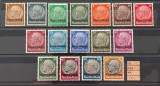 Luxemburg &ndash; Supratipar pe emisiunea Deutsches Reich, set complet 3&ndash;100, MNH (Mi. 1&ndash;16 Luxemburg)-A1000