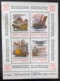 Danemarca 1987 &ndash; HAFNIA &rsquo;87 Transport și Comunicații &ndash; Bloc Filatelic MNH, Expoziția Mondială de Filatelie