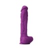 Dildo Clasic Colours Pleasures, Mov, 25 cm, NS Toys